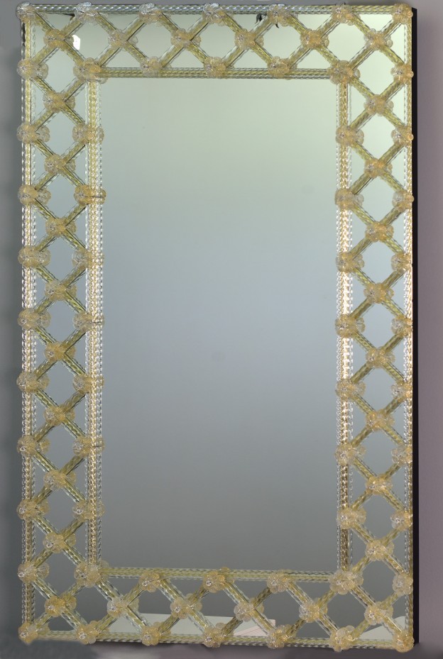 Handmade venetian mirror SP05 Murano glass artistic works