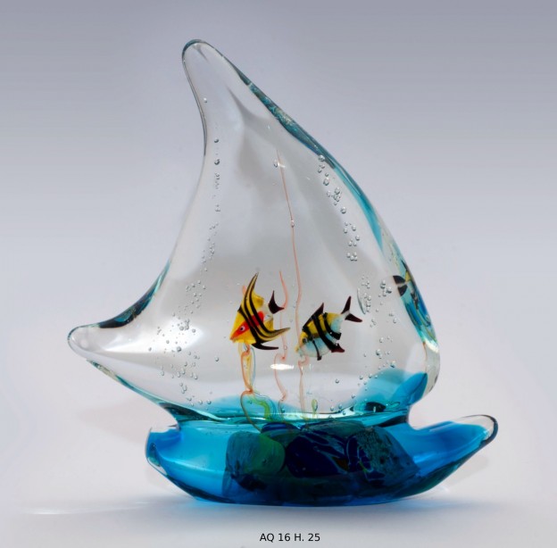 Venetian handmade aquarium AQ16 Murano glass artistic works