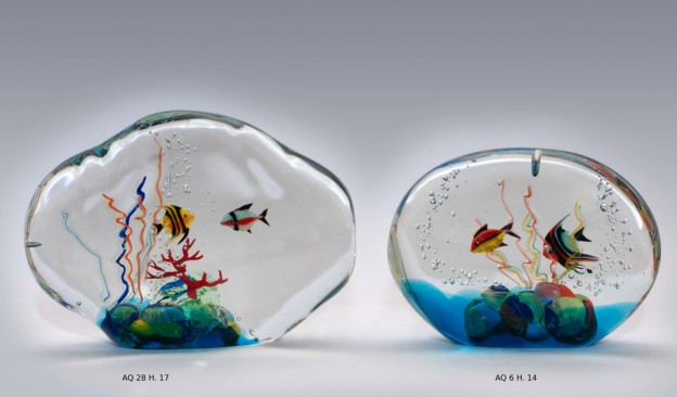 Venetian handmade aquarium AQ26 Murano glass artistic works